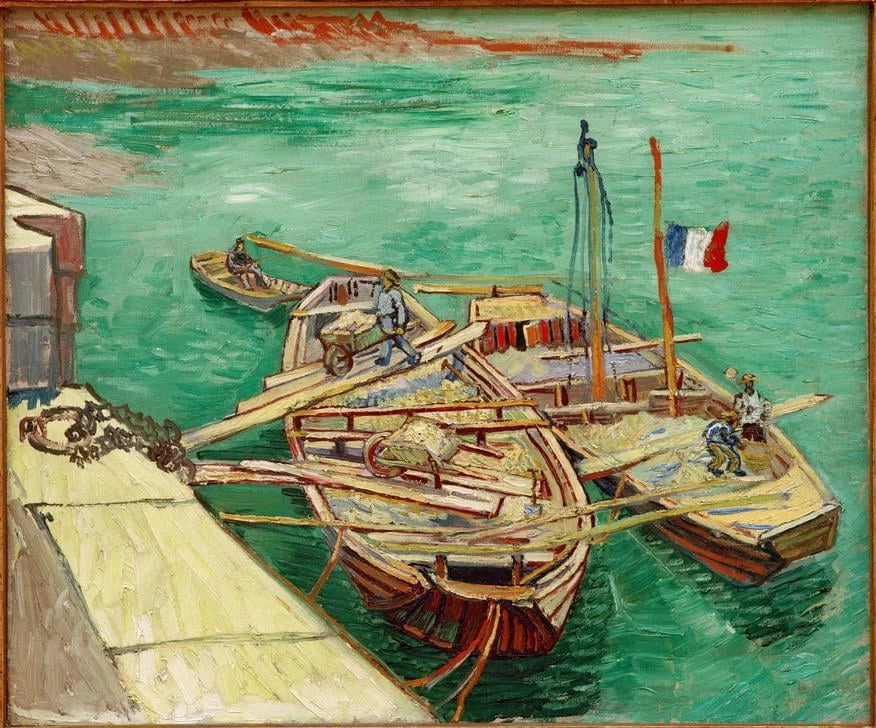   231-Vincent van Gogh-Rhonebarken, 1888 - Essen, Museum Folkwang